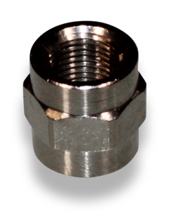 Sleeve 1/8", brass nickel plated